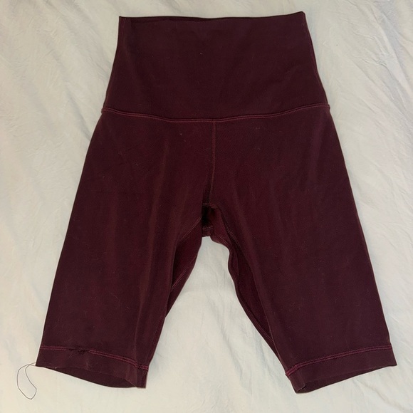 lululemon athletica maroon align shorts High Waist Performance - Picture 2 of 3